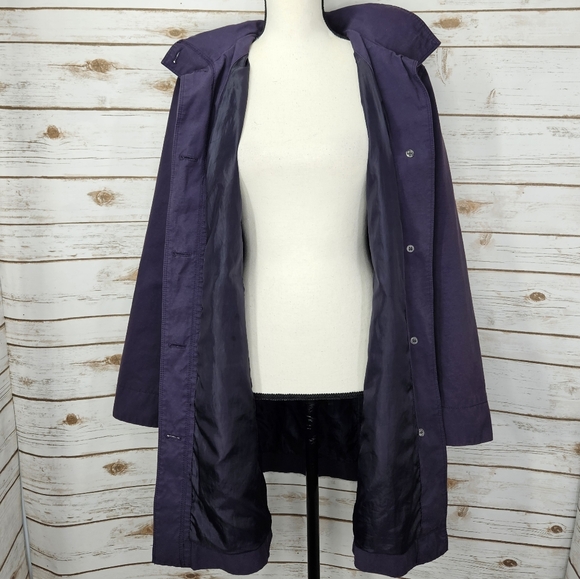 Eddie Bauer Trench Coat Button Up Size Large - Picture 7 of 7